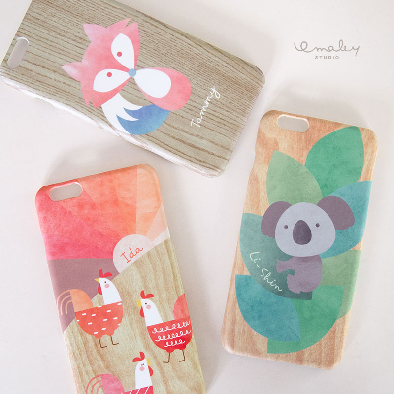 Geometric Chicken / Rooster iPhone case 手機殼 เคสไก่กุ๊กๆ - Phone Cases - Plastic Red